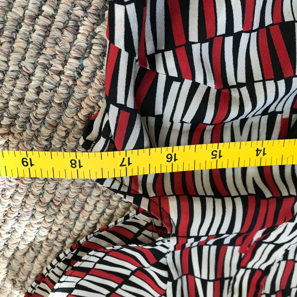 Ann Taylor Loft Multi Colored Geometry Patterned … - image 6